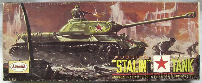 Aurora 1/48 Russian Stalin Tank, 303-98 plastic model kit